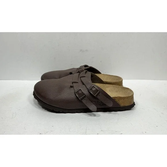 Birki's by Birkenstock Camden Mules Clog Slip On Leather Brown Women's Size 8 N - Picture 3 of 7